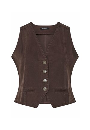 Yours Clothing, WOMEN'S WAISTCOATS - Veste sans manches - chocolate
