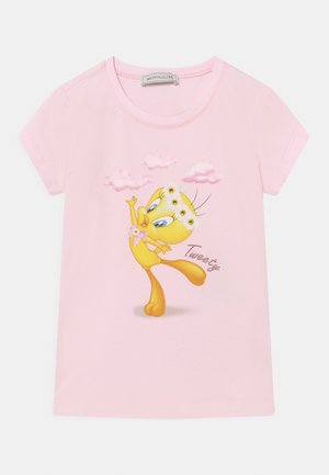 LOONEY TUNES TWEETY UP IN THE CLOUDS - T-shirts med print - rosa antico