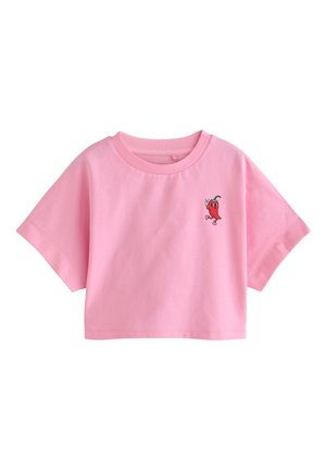 Next, REGULAR FIT - BOXY GRAPHIC T-SHIRT  . - Trükipildiga T-särk - pink chilli