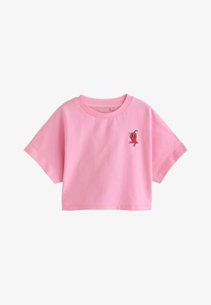 Next, REGULAR FIT - BOXY GRAPHIC T-SHIRT . - Trükipildiga T-särk - pink chilli