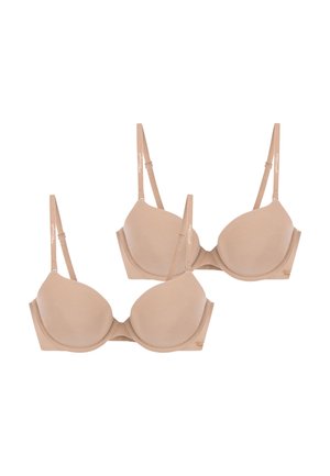 2-PACK MAKE UP - Beugel BH - smooth beige