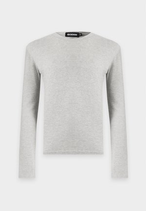 EB Denim, THE PERFECT LONG SLEEVE TEE - Μπλούζα με μακριά μανίκια - heather grey