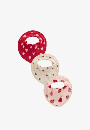 Next, BABY DRIBBLE BIBS 3 PACK - Lätzchen - red ladybird