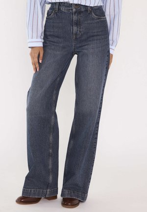 Maison 123, DENIM LISA LARGE DENIM - Wide Leg - stone used