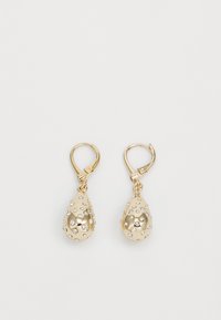 PAVE PUFFY TEARDROP - Örhänge - gold-coloured/cry