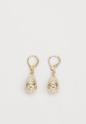 PAVE PUFFY TEARDROP - Naušnice - gold-coloured/cry