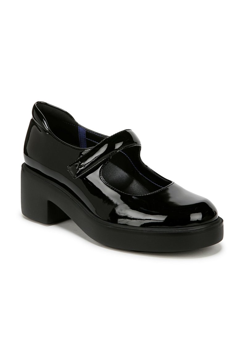 Zwart Lak 11 cm MARYJANE-50 Mary Jane Plateau Pumps Hoge Hak