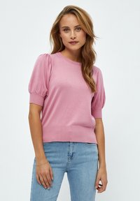 Minus MILIVA KNIT TEE - Navadna majica - cashmere rose