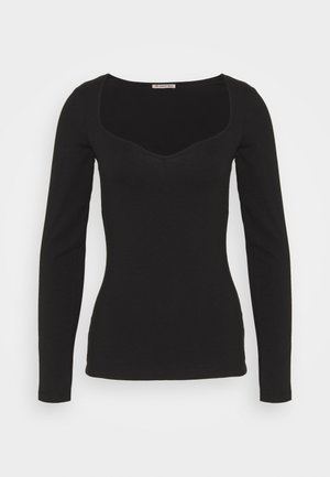 Langærmede T-shirts - black