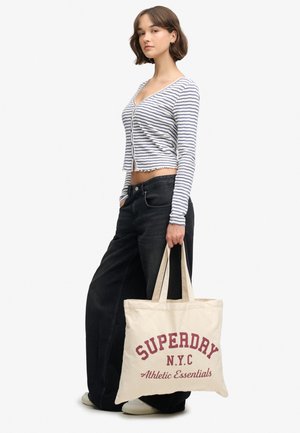 Superdry & Co, Shopper - natural brown bordeaux red
