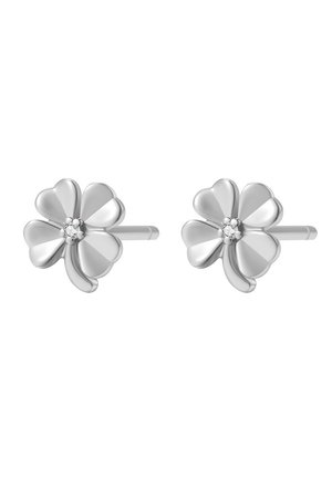 FOUR LEAF CLOVER - Ohrringe - silver coloured