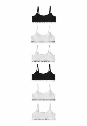 STRAPPY CROP  7 PACK - Toppi - black white
