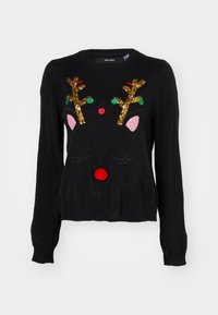 VMRUDOLF O NECK  - Neule - black