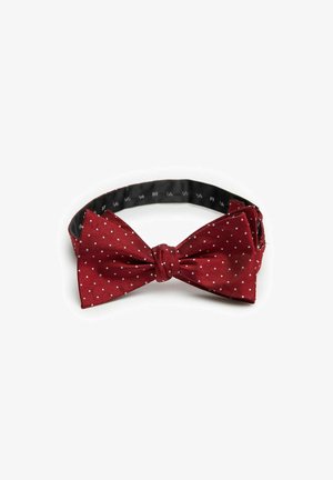 John Henric, SELF-TIED DOTTED - Butterfly - burgundy
