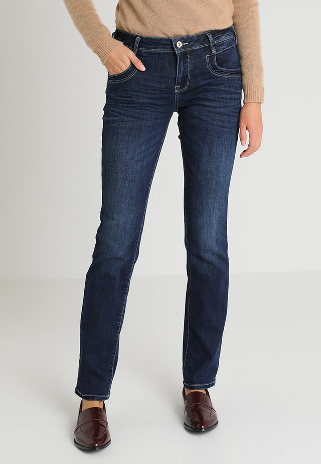 ALEXA - Jeans Straight Leg - dark stone denim blue