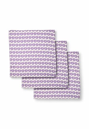 3 PACKS WITH APPLES - Muslin blanket - purple heart