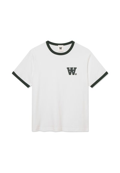 WOOD WOOD WWPARKER - T-shirt con stampa - bright white