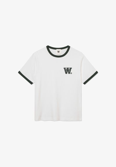 WOOD WOOD WWPARKER - T-shirt con stampa - bright white