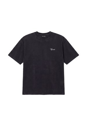 Pegador, SIGNAR OVERSIZED RIB TEE - Basic T-shirt - vintage black white
