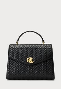 Lauren Ralph Lauren QUILTED LEATHER MEDIUM FARRAH SATCHEL - Rankinė - black