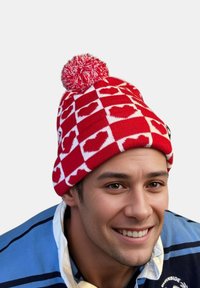 Mr Ukko HEARTS - Gorro - redandwhite