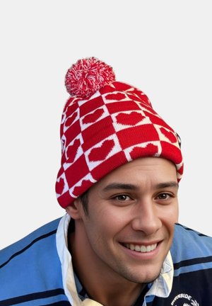 Mr Ukko HEARTS - Muts - redandwhite