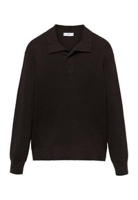 Mango Top s dlhým rukávom - brown