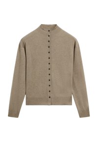 BUTTONED WITH MOCK TURTLENECK - Strickjacke - light green