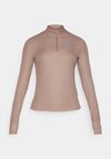 TRAIL - Camiseta de manga larga - mink brown/phantom flat silver/black