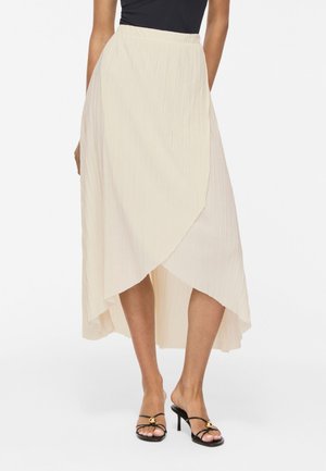 VILA MAXIROCK VIPLIS HIGH WAIST - Jupe portefeuille - birch