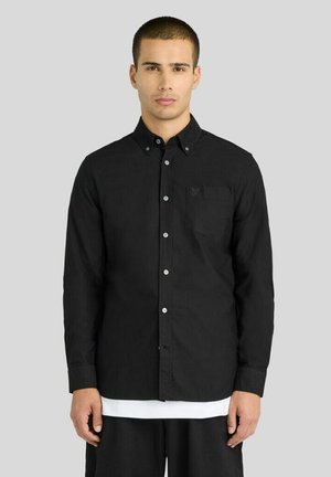 Lyle & Scott, LYLE & SCOTT LS WOVEN SHIRTS TONAL EAGLE PLAIN OXFORD SHIRT - Overhemd - z jet black