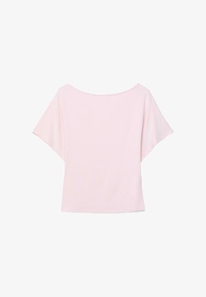 Stradivarius BOAT NECK - T-paita - salmon