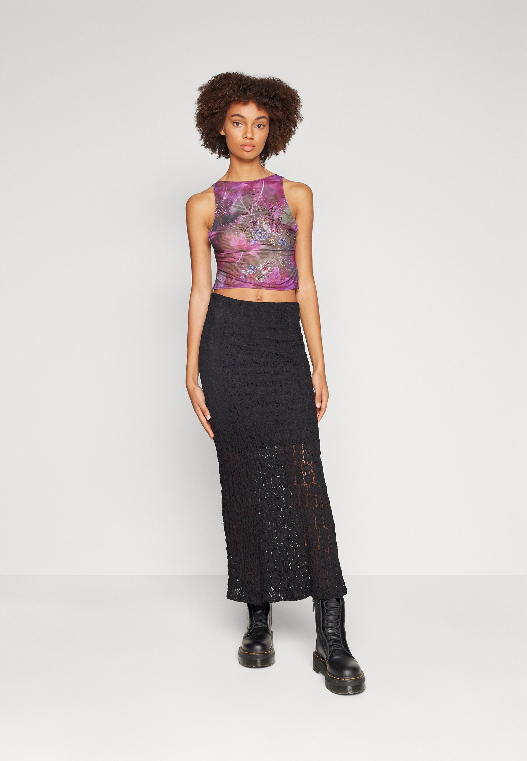 トップス JADEXYK24FW0831S adidas Tie-Neck Crop Top - Black | adidas Singapore