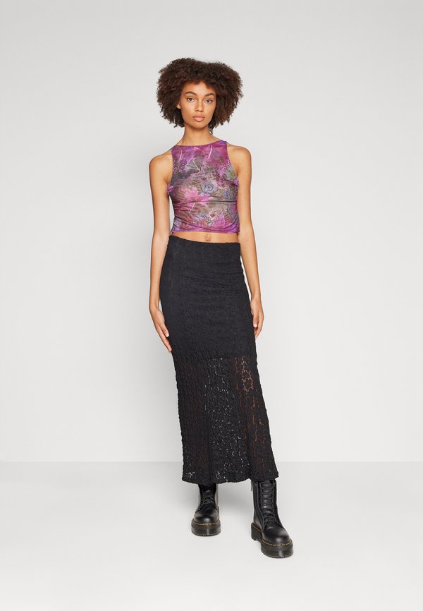 BACKLESS HOTFIX TOP - Top - purple4