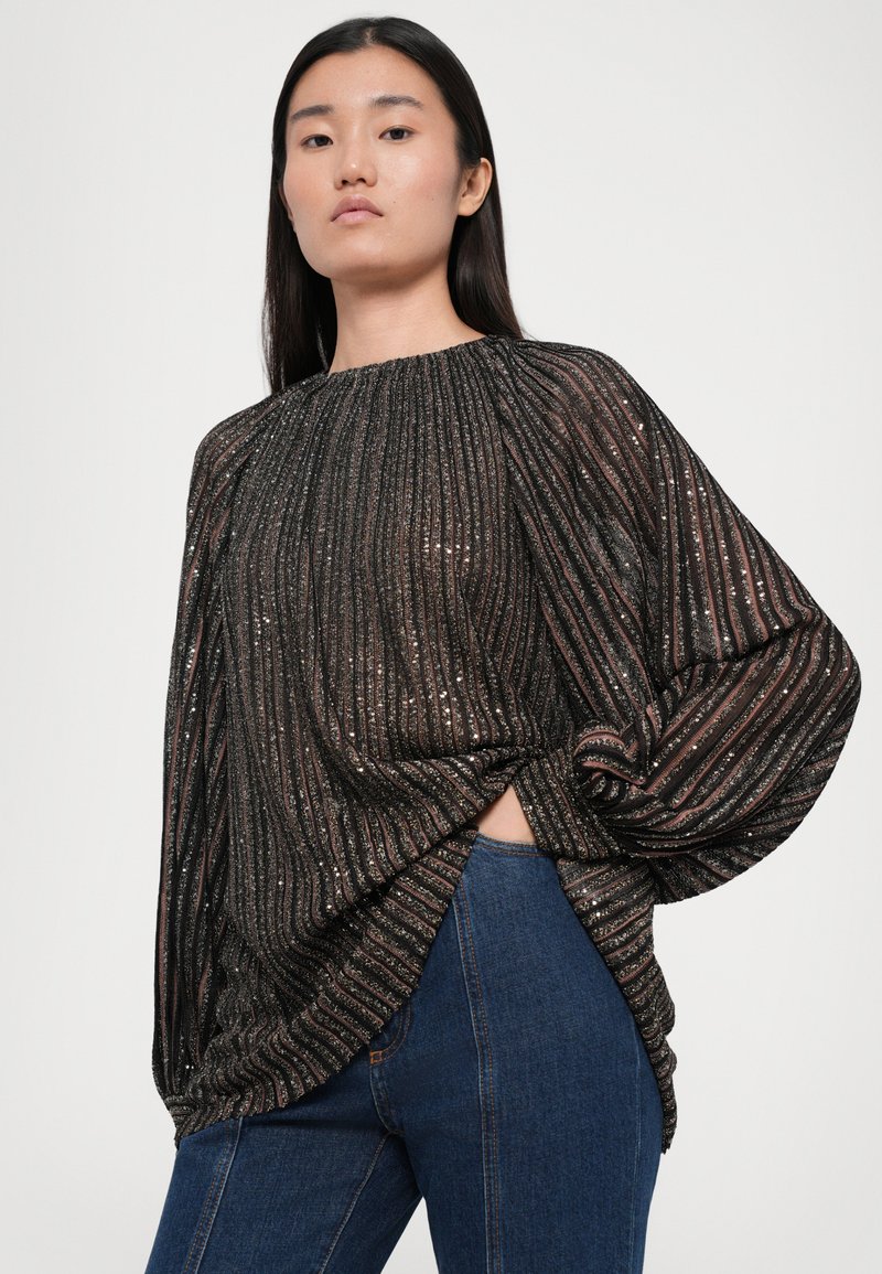 Missoni CREWNECK SWEATER - Blouse - brown/black