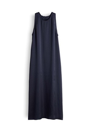 someday., SATIN PINSTRIPE MIDI - Jerseyjurk - true navy