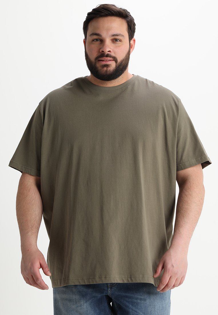 Jacamo CAPSULE CREW NECK Tshirts basic khaki Zalando.dk