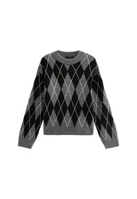 New Look ARGYLE CREW NECK MIDWEIGHT  - Jersey de punto - light grey