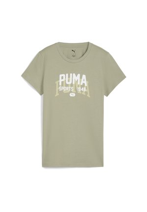 GRAFIK VARSITY - T-shirt print - lux army