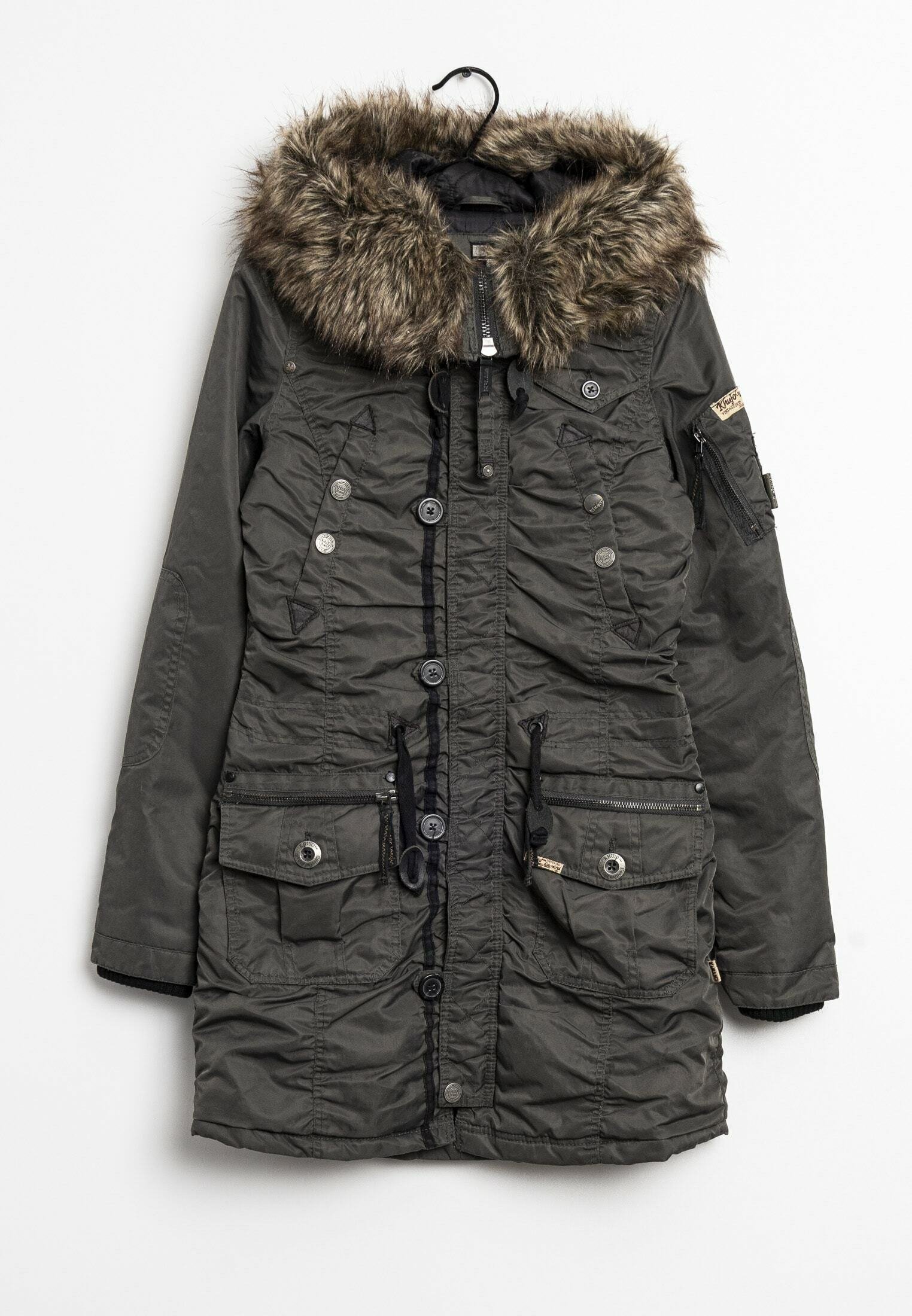 Parka Coats Woolrich Parka Damen Oliv Parka Oliv Damen Echtfell
