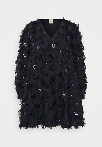 YASABELONE V NECK DRESS SHOW - Koktailové šaty/večierkové šaty - black