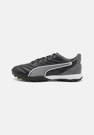 KING PRO TT - Botines de fútbol para césped - black/white/cool dark gray
