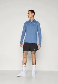 Puma RUN VELOCITY CLOUDSPUN - Pikkade varrukatega topp - dark indigo heather