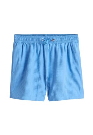 REGULAR FIT - WAFFLE TEXTURE - Swimming shorts - light blue