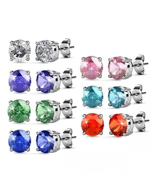 7 PACK - Orecchini - couleur argentée multi