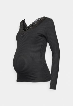 MAMALICIOUS T-shirt à manches longues - black