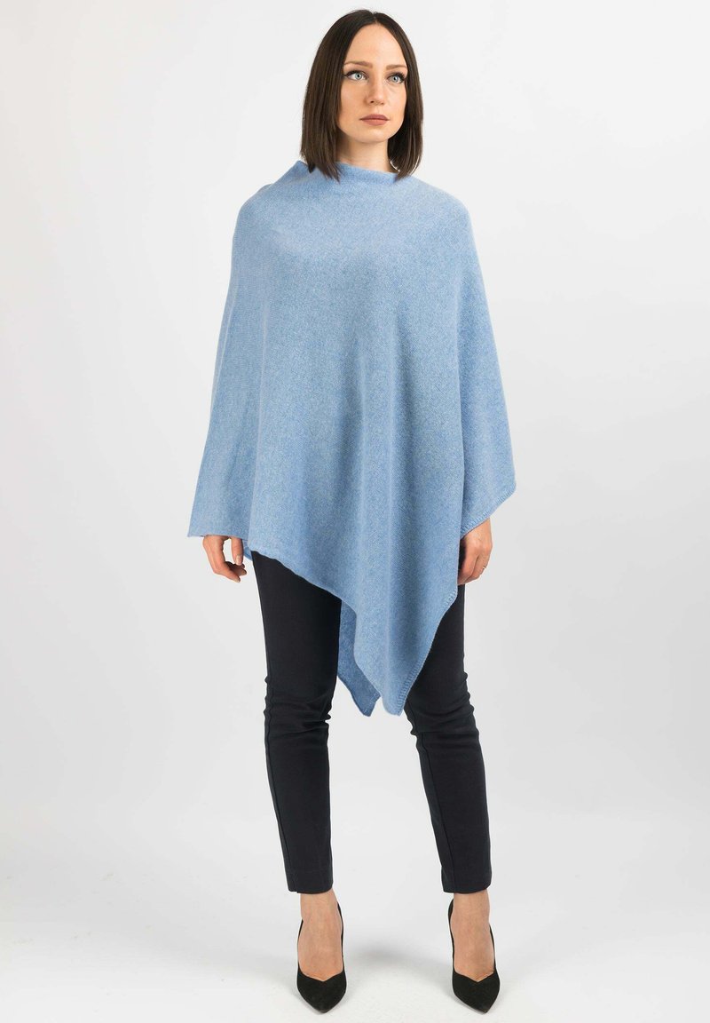 Dalle Piane Cashmere PONCHO - Cape - Verde/vert