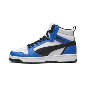 REBOUND V6 MID JR UNISEX - Magas szárú edzőcipők - puma white-puma black-racing blue