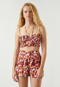 Koton FLORAL CROP TANK STRAPPY. - Top - orange