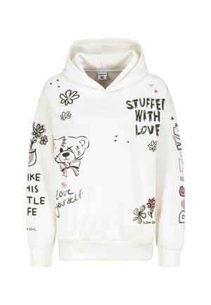 MIT SÜSSEM ALLOVERPRINT - Hoodie - white